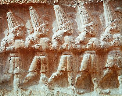 Detail van Processie van de Gewapende Goden door Hittite