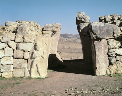 De Koningspoort van de muren van Hattusas door Hittite