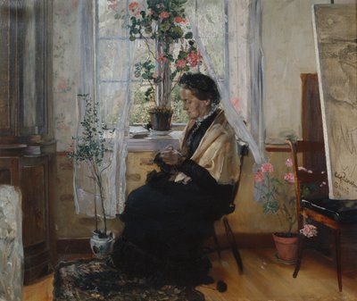 Moeders portret door Hjalmer Eilif Emanuel Peterssen