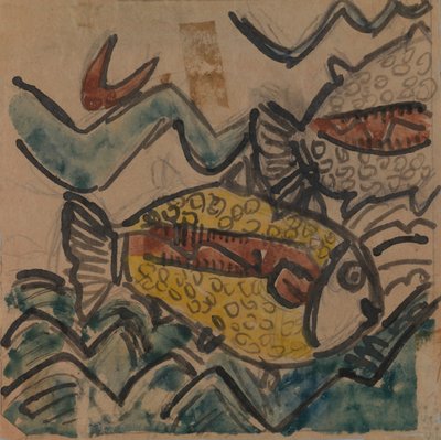 Visontwerp voor een Keramisch Bord, ca. 1930-1939 door Holcha Krake