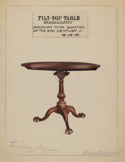 Kantelbare tafel door Holger Hansen