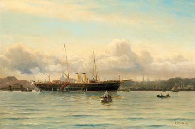 Keizerlijk Jacht Polestar in de Haven van Kopenhagen door Holger Peter Svane Lübbers