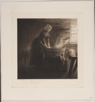Schoonmaakster door Holger Valdemar Rasmussen Magaard