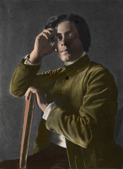 Portret van Gibran Khalil Gibran - 1833-1931 - foto door F. Holland Day door Holland Fred Day
