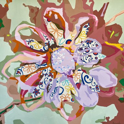 Floraal Abstract #3 door Holly Boruck