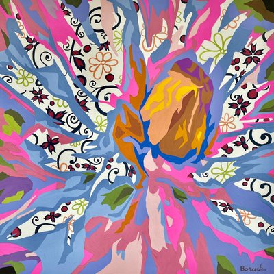 Floraal Abstract #6 door Holly Boruck