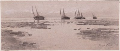 Boten op het wad door Homer Dodge Martin