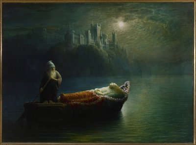 De Dood van Elaine, 1877 door Homer Watson