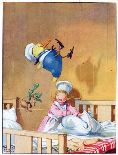 Ze stuiterden op de veren, illustratie uit 