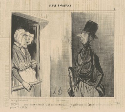 2.000 fr...zonder stal...dat bevalt me niet! door Honoré Daumier