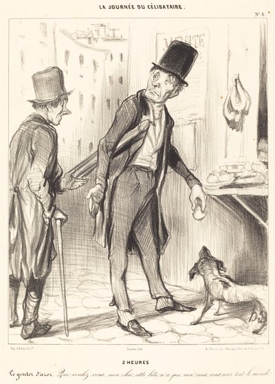 2 uur door Honoré Daumier