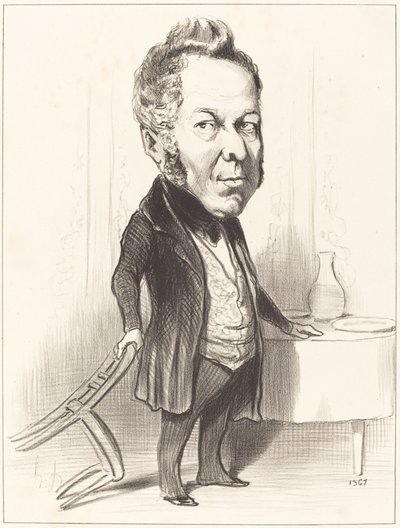 A.P.F. Deslongrais door Honoré Daumier