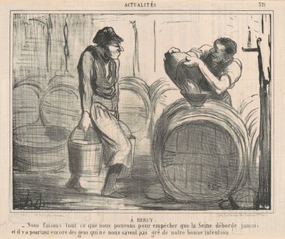 In Bercy: We doen... wat we kunnen... door Honoré Daumier