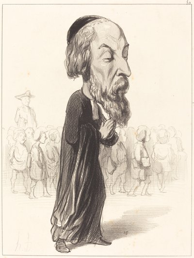 A. Fréd. Pierre graaf van Falloux door Honoré Daumier