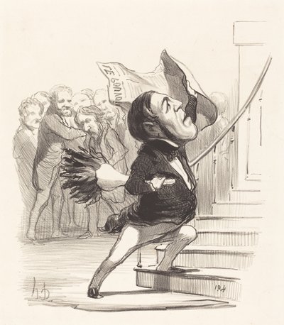 A. Granier de Cassagnac door Honoré Daumier