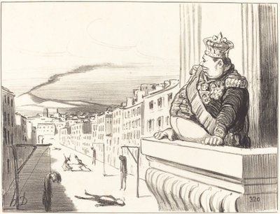 In Napels - De beste van de koningen... (2e plaat) door Honoré Daumier