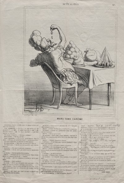 Actualiteiten (Nr. 43): Maart zonder Vasten door Honoré Daumier