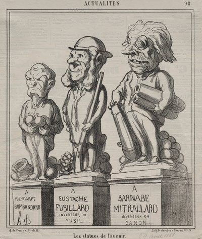Actualiteiten (plaat 98): Beelden van de toekomst door Honoré Daumier