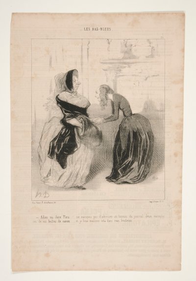 Adieu ma chere Flora door Honoré Daumier