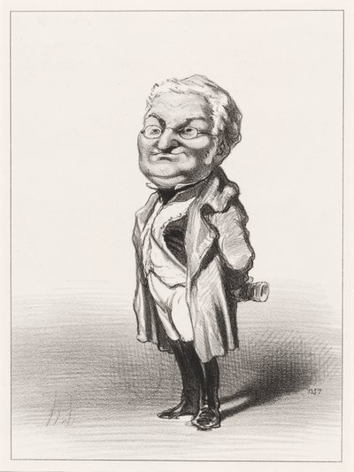 Adolphe Thiers door Honoré Daumier