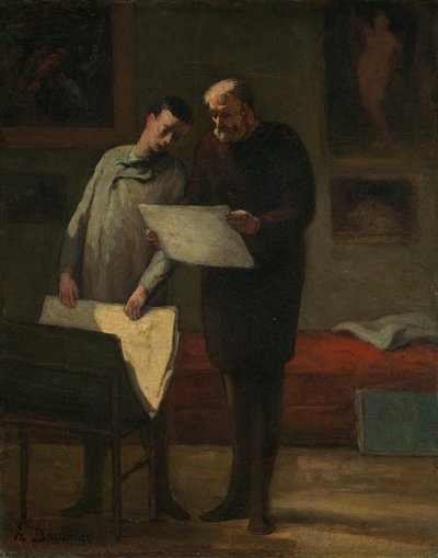 Advies aan een jonge kunstenaar door Honoré Daumier