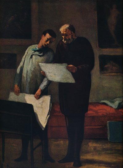 Advies aan een jonge kunstenaar, 1865-1868 door Honoré Daumier
