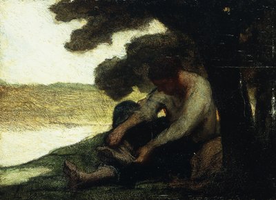 Na het zwemmen, c.1846 door Honoré Daumier
