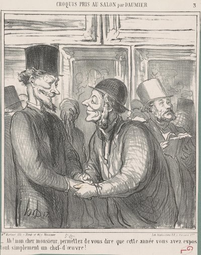 Ah! Mijn beste meneer, sta toe dat ... door Honoré Daumier