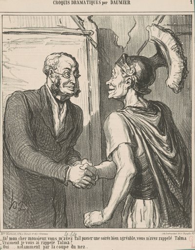 Ah! Mijn beste meneer, u heeft me ... door Honoré Daumier