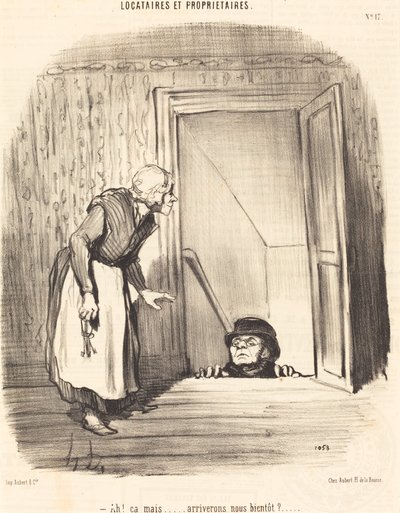 Ah! ça maar... zullen we binnenkort aankomen? door Honoré Daumier