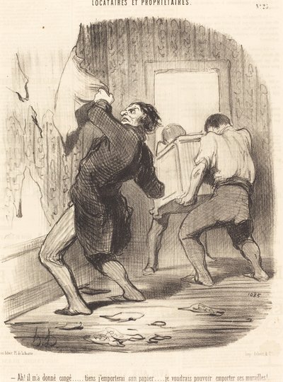 Ah! hij heeft me ontslagen... door Honoré Daumier