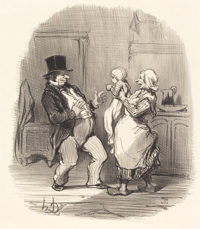 Ah! meneer... je moet niet zo lachen... door Honoré Daumier