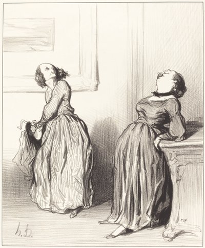 Ah u vindt dat mijn laatste roman niet helemaal... door Honoré Daumier