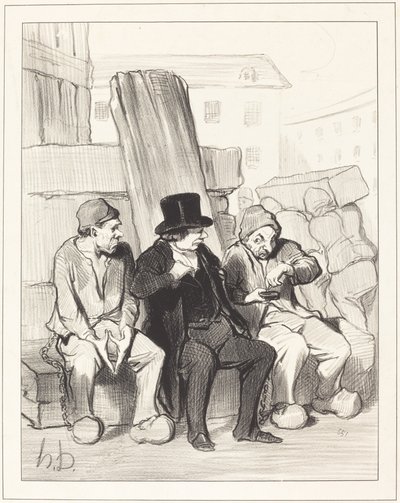 Dus, mijn vriend, op tweeëntwintigjarige leeftijd... door Honoré Daumier