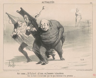 Bekend lucht: Oh! Richard, Oh! Mijn koning ... door Honoré Daumier