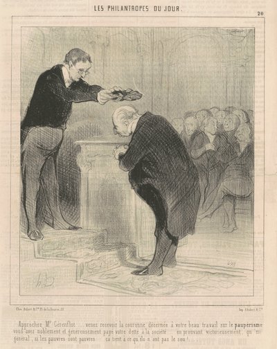 Kom dichterbij M. Gerenflot ... kom ontvangen ... door Honoré Daumier