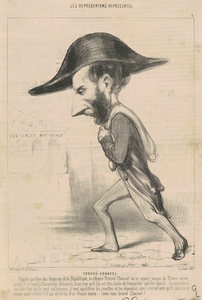 Ariste gevonden Chauvel door Honoré Daumier