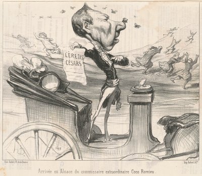 Aankomst in de Elzas van de commissaris door Honoré Daumier