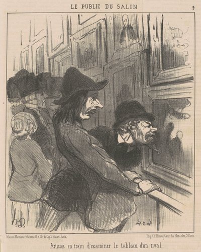 Artiesten onderzoeken... door Honoré Daumier