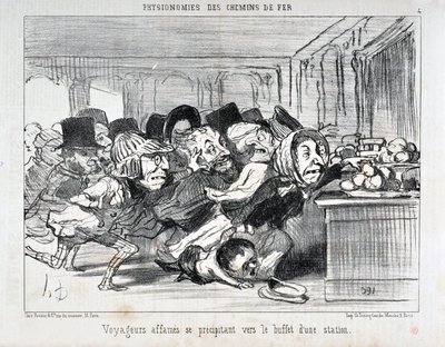 Werk van Honore Daumier (1808-1879). Charivari dateert uit 1852: Serie 