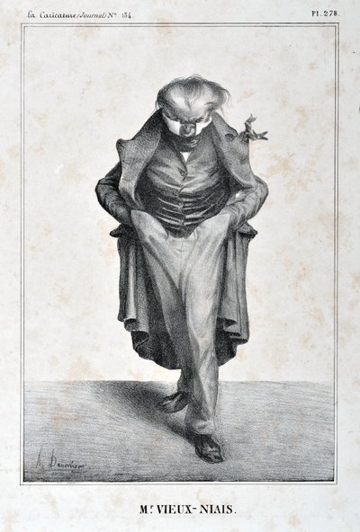 Werk van Honore Daumier (1808-1879). Charivari dateert uit 1833: Serie 