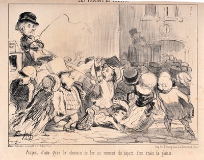 Werk van Honore Daumier (1808-1879). Charivari dateert uit 1852: Serie 