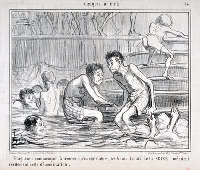 Kunstwerk door Honore Daumier (1808-1879) Charivari dateert uit 1858: Serie CRUQUIS D