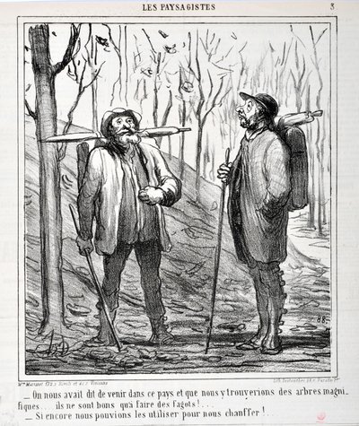 Werk van Honore Daumier (1808-1879). Charivari dateert uit 1864: Serie 