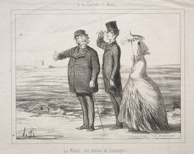 In Varenne-Saint-Maur: Zie! Hier is het, mijn huis op het platteland! door Honoré Daumier