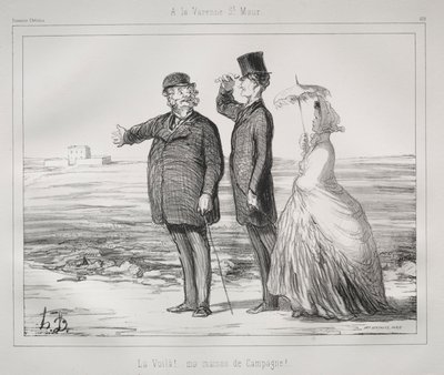 In Varenne, Saint-Maur door Honoré Daumier