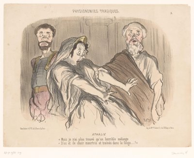 Atalja ziet een afschrikwekkend visioen door Honoré Daumier