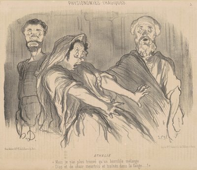 Athalie door Honoré Daumier