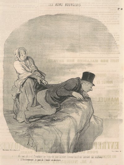 In de naam van de hemel, Théodore kijk niet... door Honoré Daumier