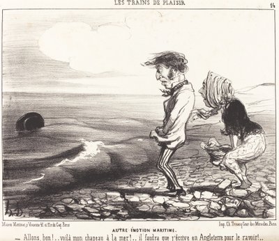 Andere Maritieme Emotie door Honoré Daumier